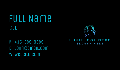 Cyber Tech Artificial Intelligence Business Card Image Preview