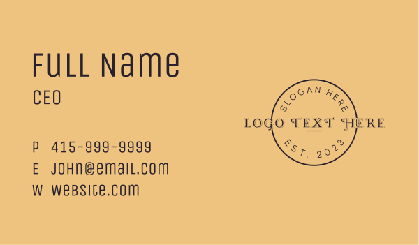 Classy Apparel Wordmark Business Card Design Image Preview
