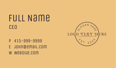 Classy Apparel Wordmark Business Card Image Preview