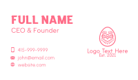 Pink Dating Egg  Business Card Image Preview