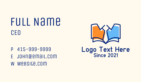 Library Book Necktie Business Card Design Image Preview