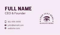 Eyelash & Eyebrow Salon Business Card Design