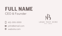 Elegant Monogram N & B Business Card Image Preview