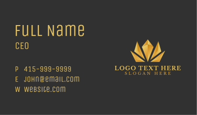 Luxury Golden Crown  Business Card Image Preview