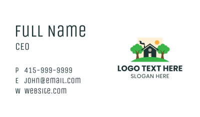 Cute Cozy House Business Card Image Preview