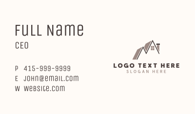 Roof Home Improvement Business Card Image Preview