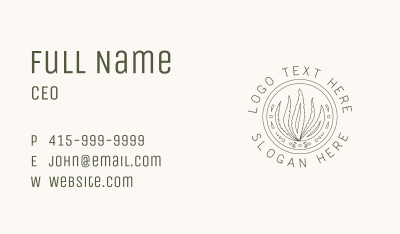 Natural Aloe Vera Business Card Image Preview
