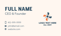 Mechanical Vent Propeller Business Card Design