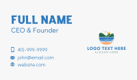 Tropical Mountain Beach Business Card Image Preview