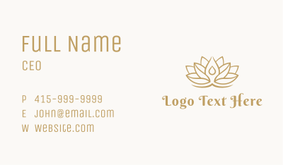 Lotus Flower Yoga  Business Card