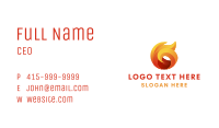 Abstract Fire Heating Business Card Image Preview