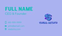 Graffiti Star Letter S Business Card Image Preview