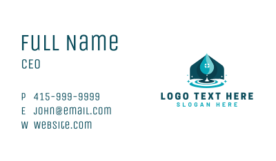 House Water Ripple Business Card Image Preview