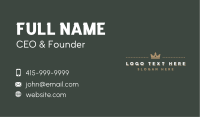 Crown Brand Wordmark Business Card Image Preview