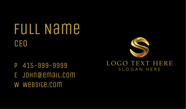 Luxury Premium Finance Letter S Business Card Design Image Preview