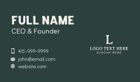Professional Minimalist Wordmark Business Card Image Preview