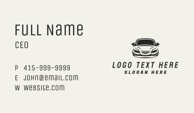 Sports Car Transportation Vehicle Business Card Image Preview