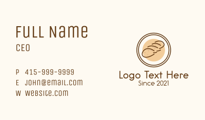 Bread Loaf Badge  Business Card Image Preview