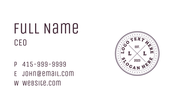 Professional Circle Firm Business Card Design Image Preview