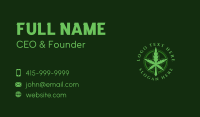 Organic Marijuana Leaf Business Card Preview