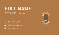 Hot Coffee Bean Business Card Design