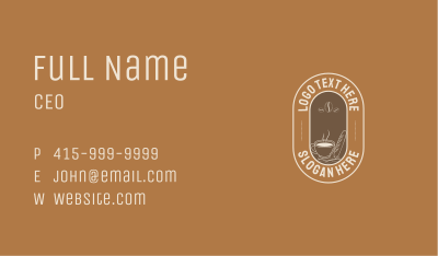 Hot Coffee Bean Business Card Image Preview