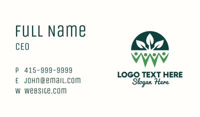 Nature Environmentalist Group Business Card Image Preview
