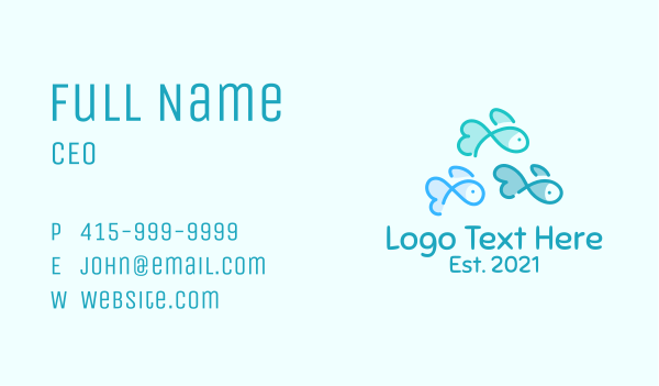 Fish Pet Aquarium  Business Card Design Image Preview