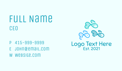 Fish Pet Aquarium  Business Card Image Preview