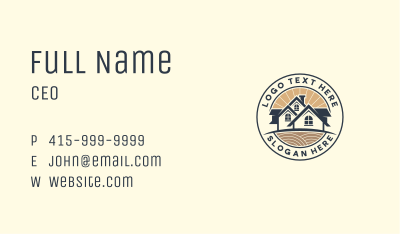 Home Roof Property Business Card Image Preview