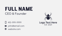 Gray Spider Bowling Ball Business Card Design
