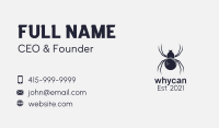 Gray Spider Bowling Ball Business Card Image Preview