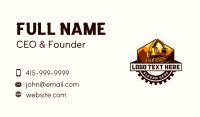 Excavator Gear Demolition Business Card Preview
