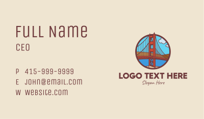 San Francisco Bay Bridge Business Card Image Preview