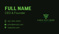 Organic Eco Leaf Business Card Preview