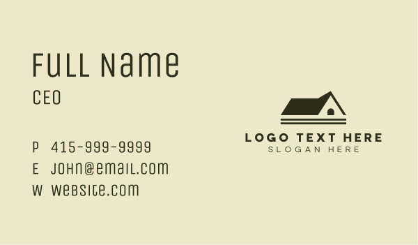 Roof Property Contractor Business Card Design Image Preview