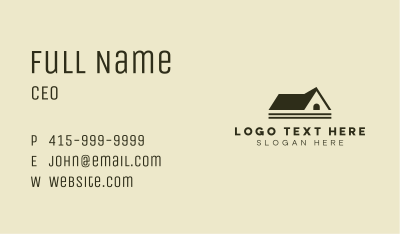 Roof Property Contractor Business Card Image Preview