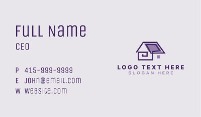 Roof Home Improvement Repair Business Card Image Preview