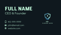 Blue Shield Letter Business Card Image Preview