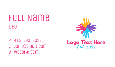 Little Helping Hands Business Card Image Preview