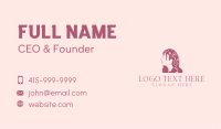 Floral Woman Hair Salon Business Card Image Preview
