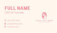 Pink Beauty Hair Business Card Design