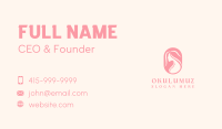 Pink Beauty Hair Business Card Design