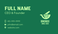 Green Roots Mortar & Pestle Business Card Image Preview