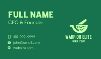 Green Roots Mortar & Pestle Business Card Image Preview