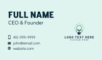 Leaf Light Bulb Business Card Image Preview