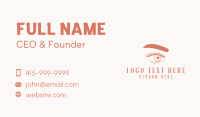 Eyelash & Eyebrow Salon Business Card Image Preview