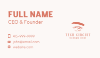 Eyelash & Eyebrow Salon Business Card Image Preview