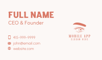 Eyelash & Eyebrow Salon Business Card Image Preview