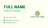 Botanical Nature Grass Business Card Design